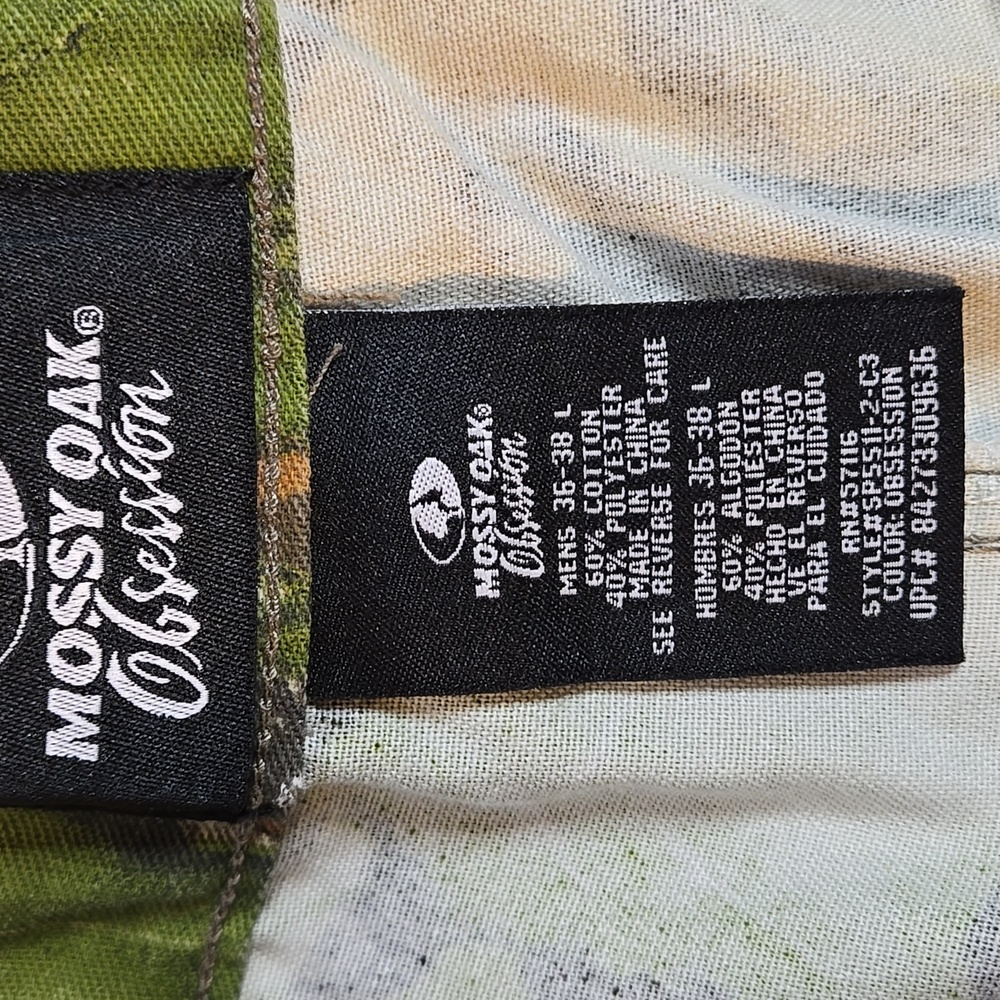Mossy Oak Camouflauge Cargo Pants MENS SIZE 36 X 33 - Picture 4 of 10